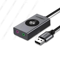 Cáp chuyển đổi USB 2.0 Sound to 3.5mm có điều khiển Ugreen 50711